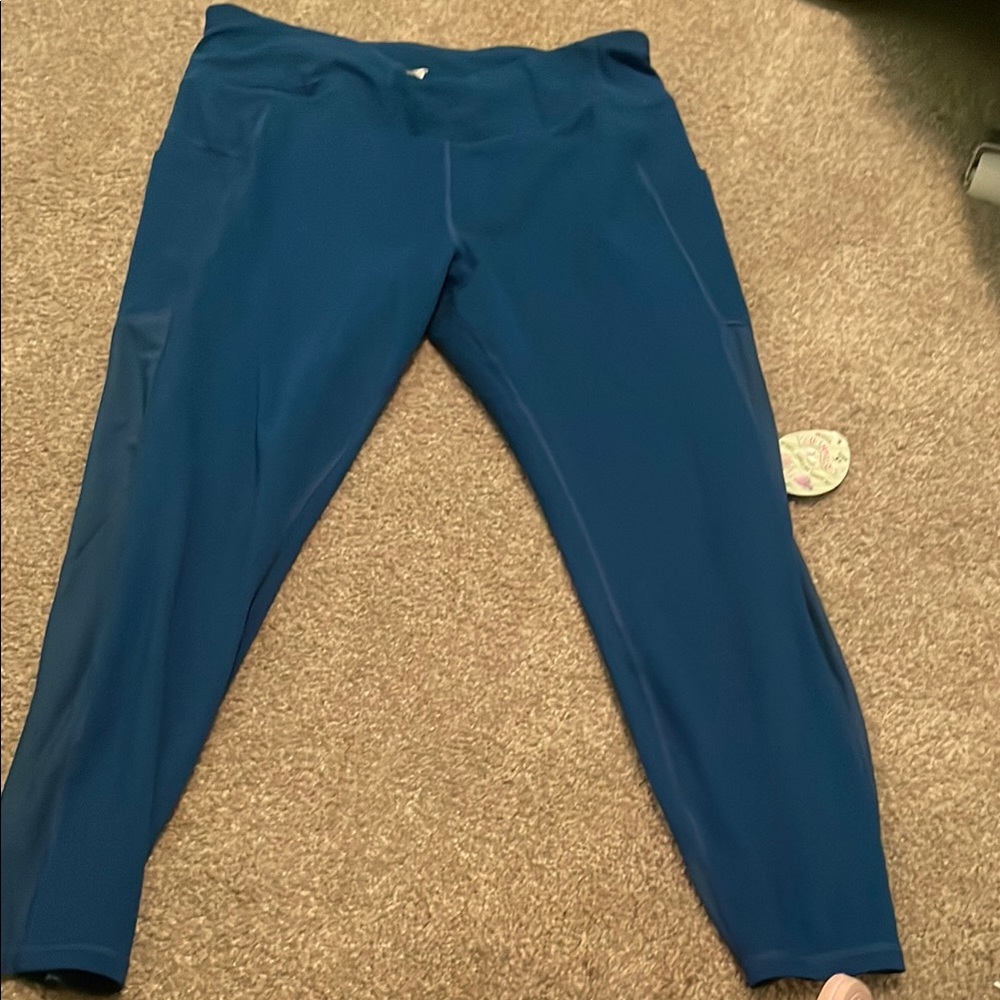 Avia Deep Blue Activewear Leggings